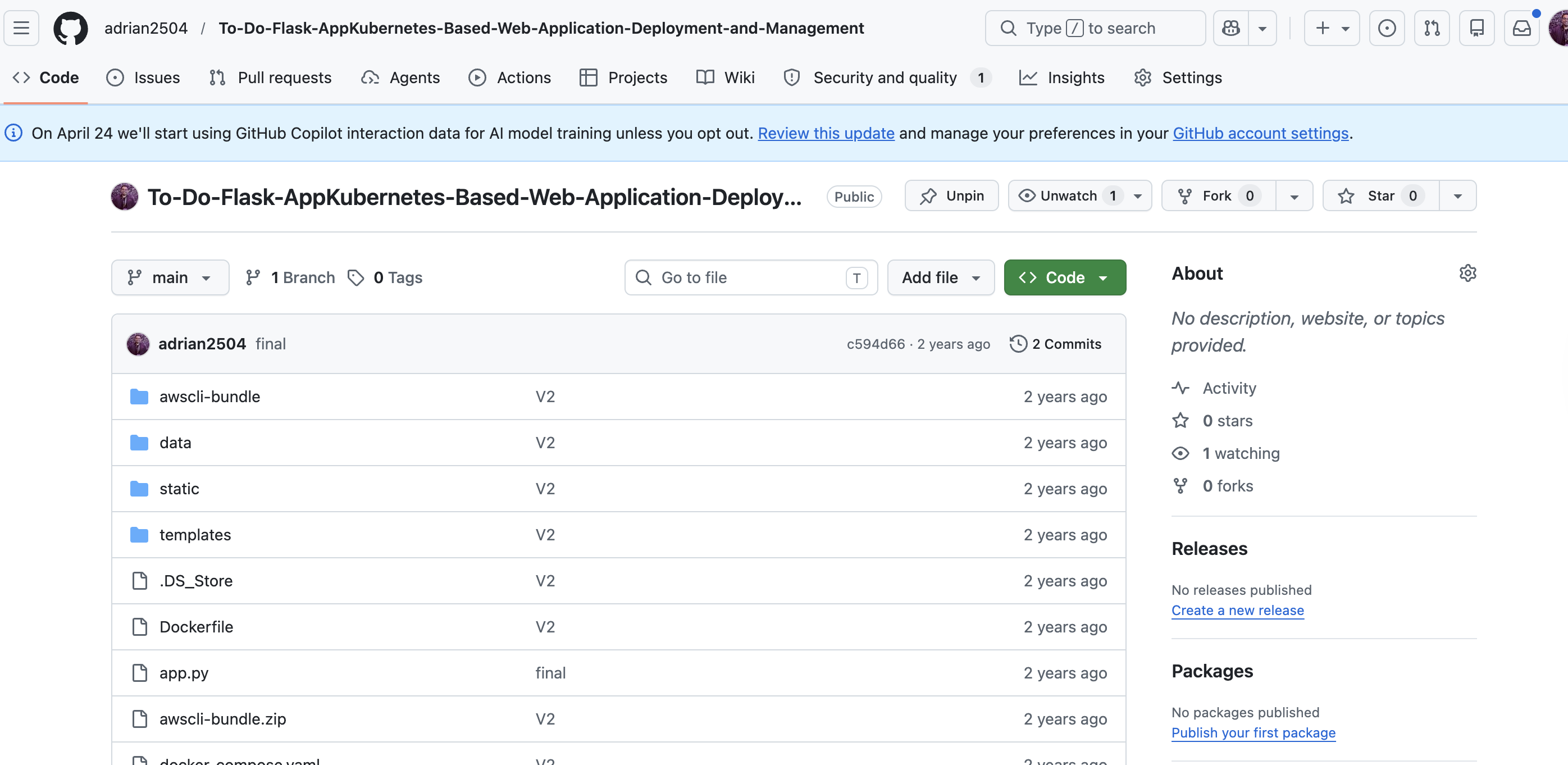 Kubernetes Web App